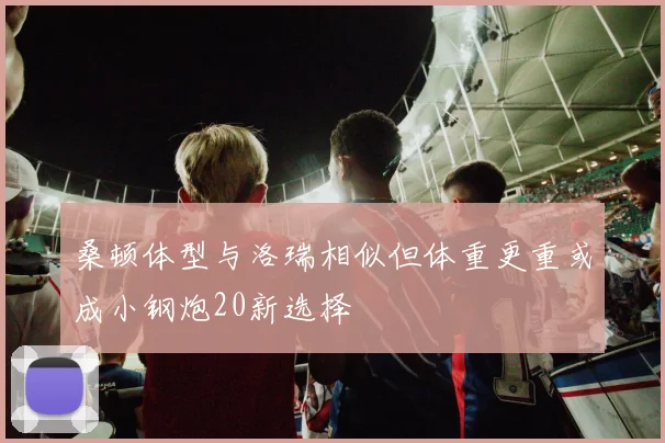 桑顿体型与洛瑞相似但体重更重或成小钢炮20新选择